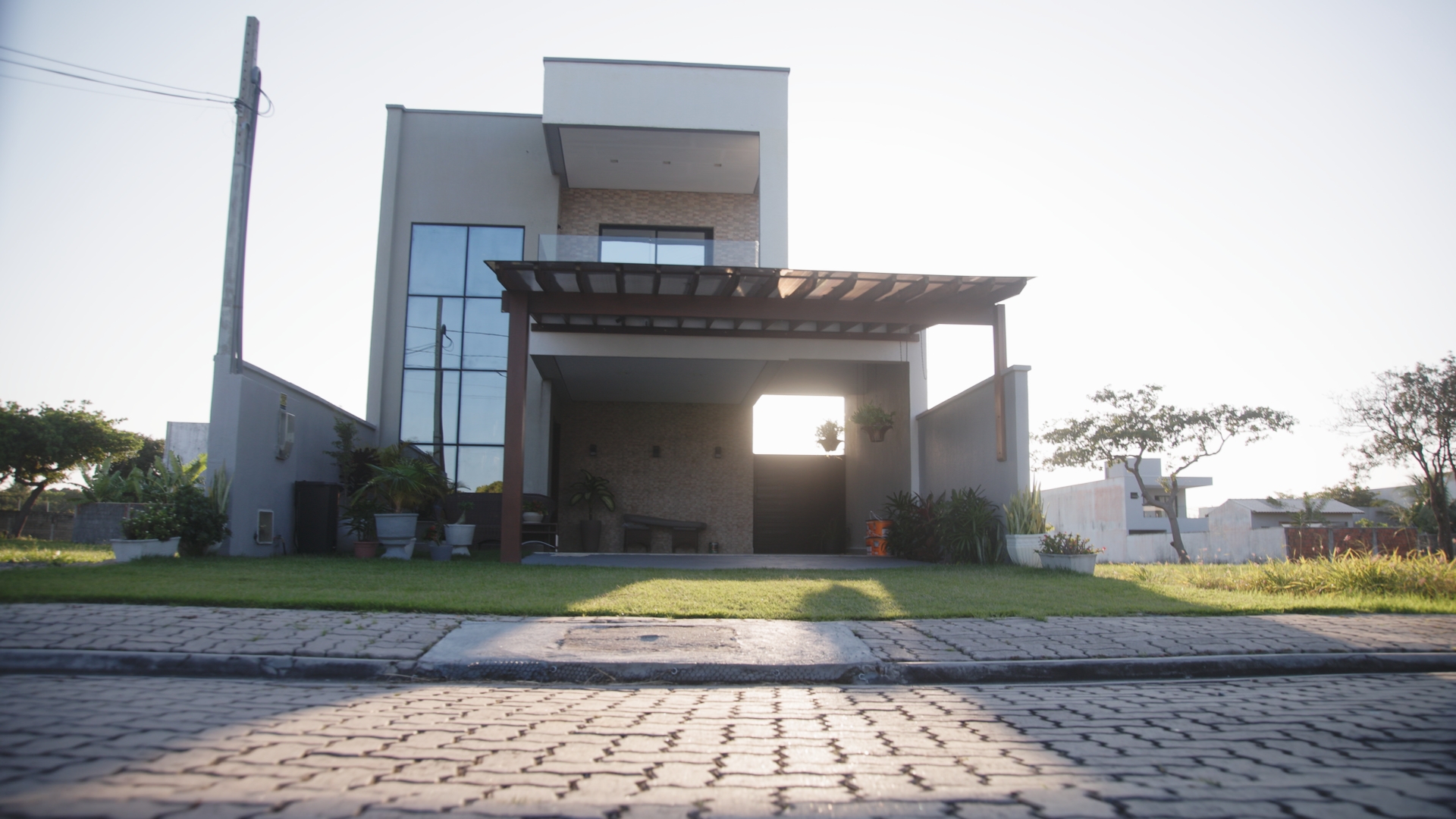 Casa moderna construída no Villa's Jardim